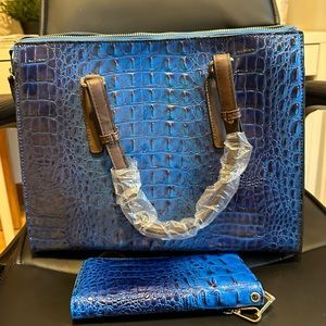 Brand New NC purse and wallet, beautiful blue! Looks like a Brahmin purse!